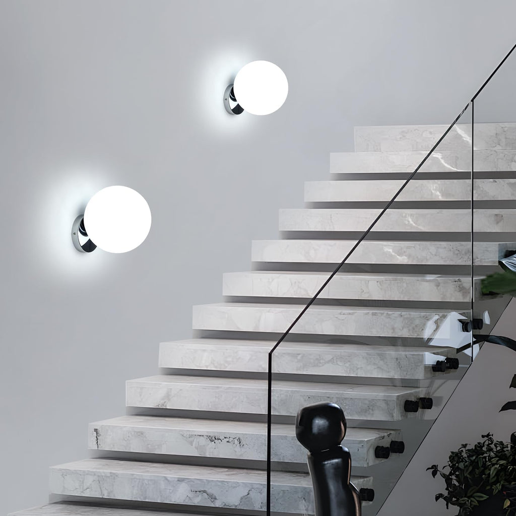 Wall Light - Chrome Metal Frame