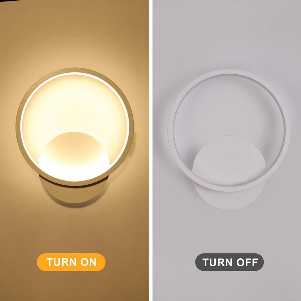 Wall Light - White Aluminium Frame, Warm Light