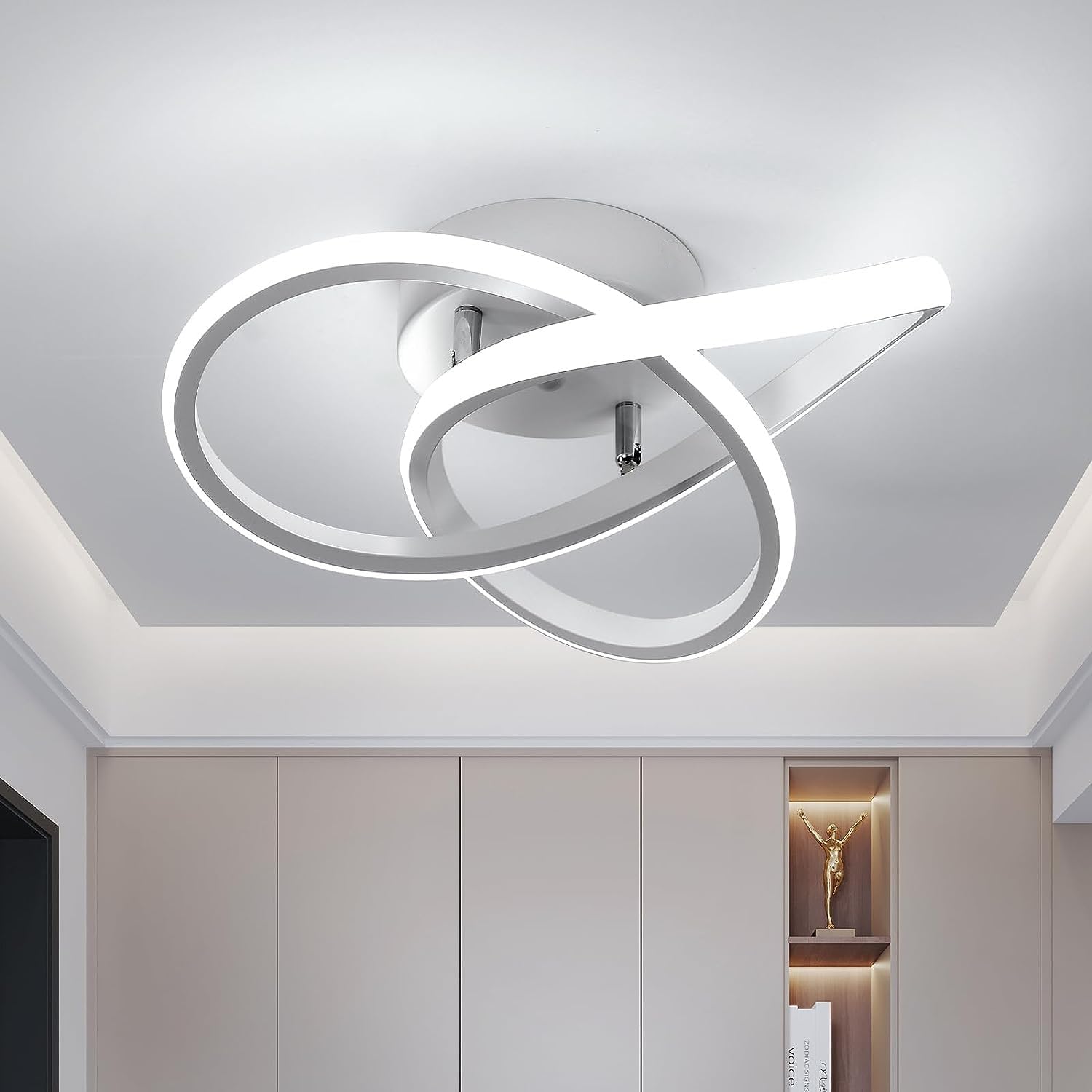 Comely LED Ceiling Light Modern Design Bedroom Ceiling Lamp, White, 30W 3300LM, Dia30cm, For Bedroom, Kitchen, Balcony, Corridor, Office, Hallway