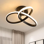 Ceiling Light - Black Aluminium Frame, Warm Light