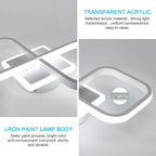 Comely Plafonnier LED Carré Moderne, 36W 4050LM 40.5cm Lampe de Plafond LED, Acrylique Luminaire Plafonnier Intérieur Blanc pour Chambre à Coucher, Salon, Couloir, Lumière Blanche Froide 6500K