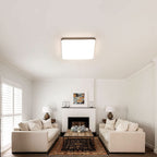 Ceiling Light - White Plastic Frame, Natural Light