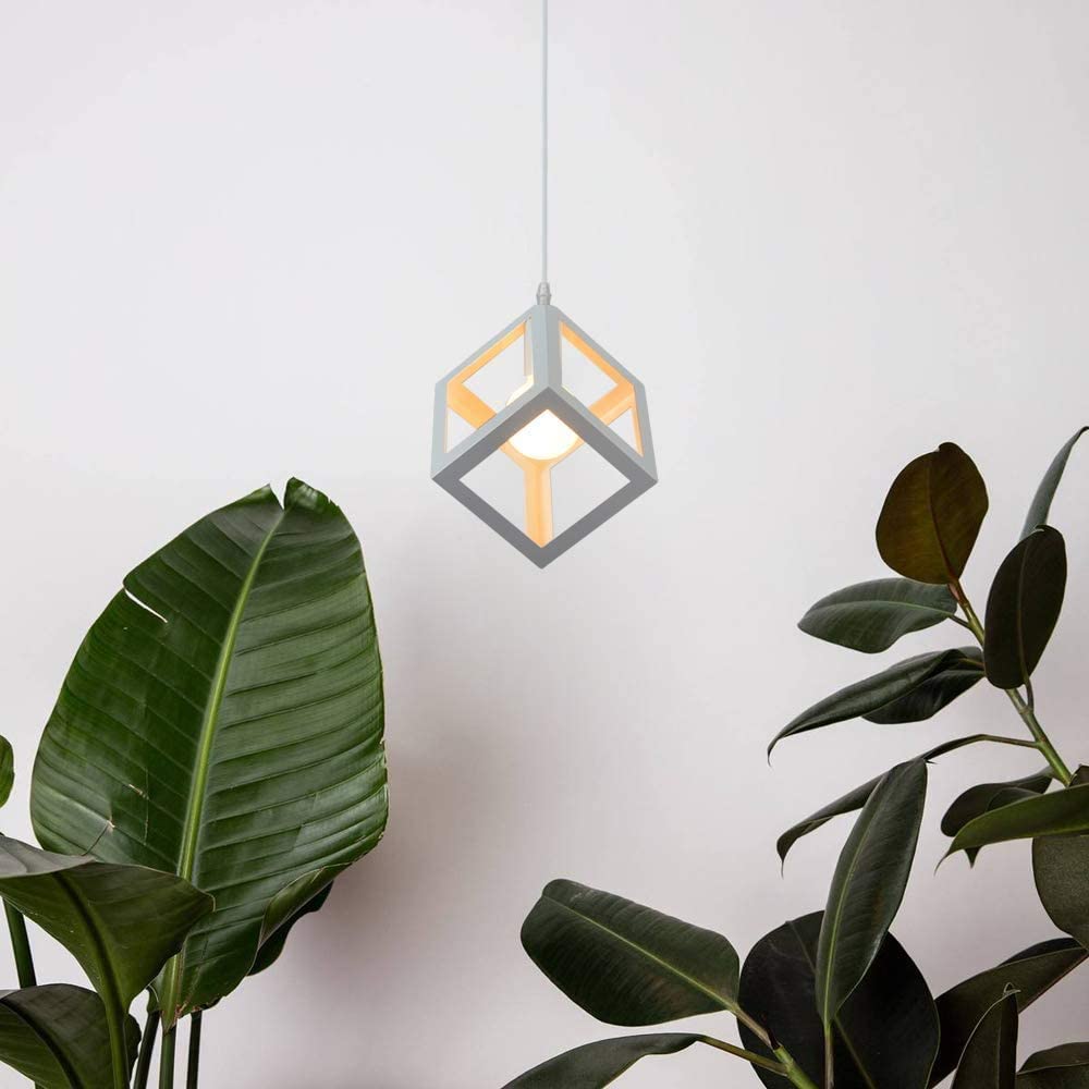 Chandeliers - White Metal Frame