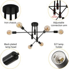 Ceiling Light - Black Metal Frame