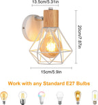 Wall Light - White Metal Frame