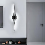 Lampada da parete - Telaio in alluminio nero, luce bianca