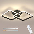 Ceiling Light - Black Aluminium Frame, Tunable and Dimmable