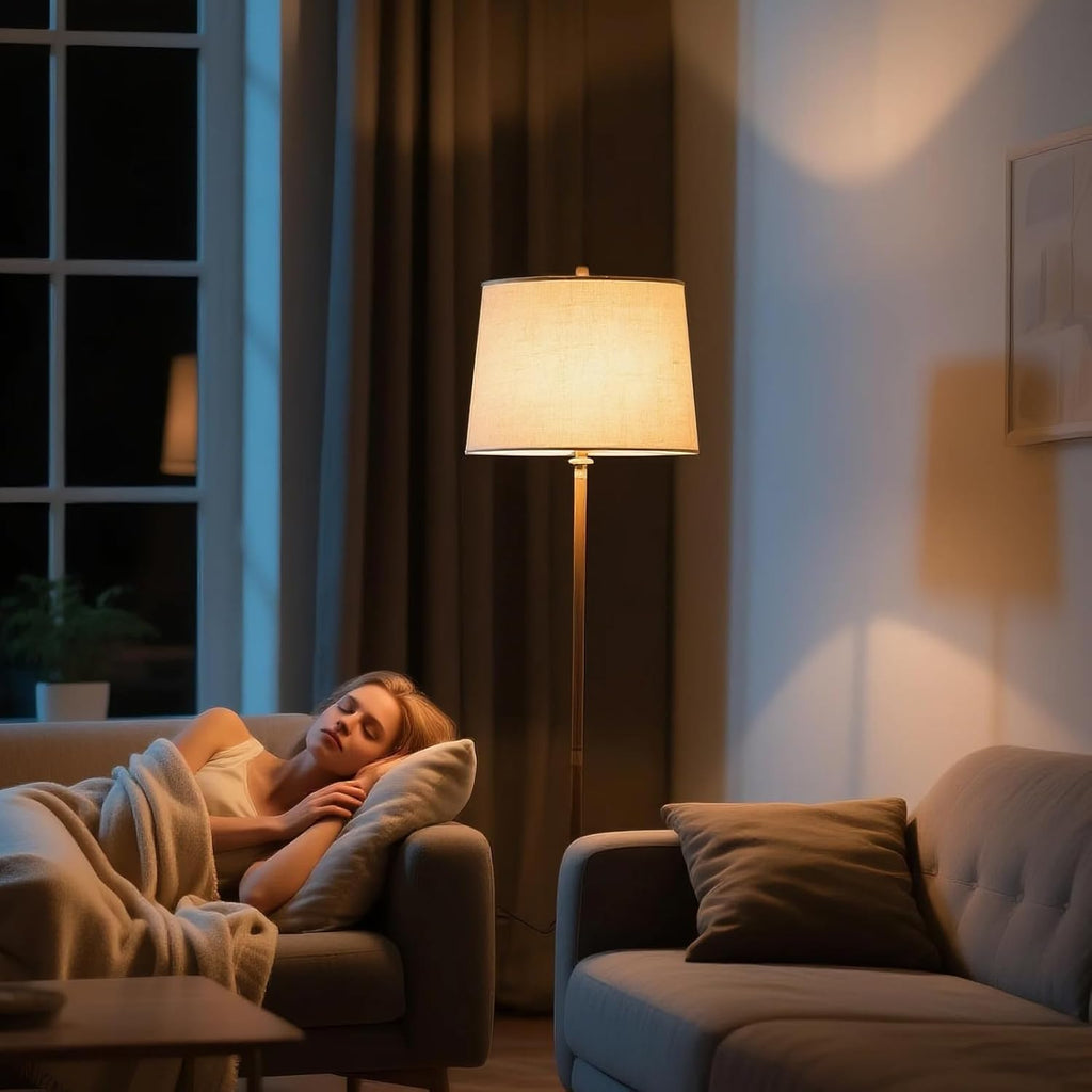 LED Light Bulbs - White Glass Frame, Warm Light