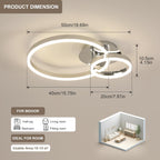 Ceiling Light - Chrome Acrylic Frame, Natural Light