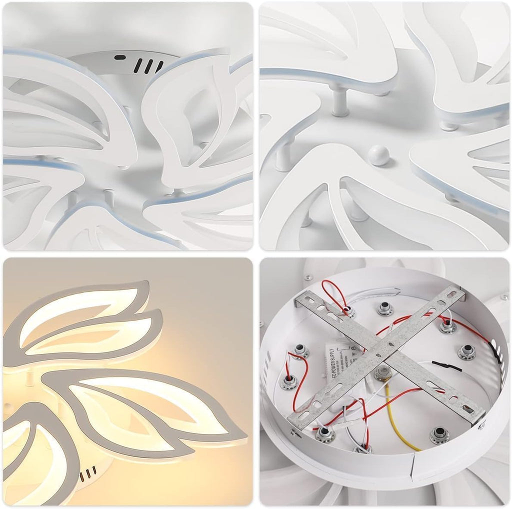 Ceiling Light - White Acrylic Frame, Tunable and Dimmable