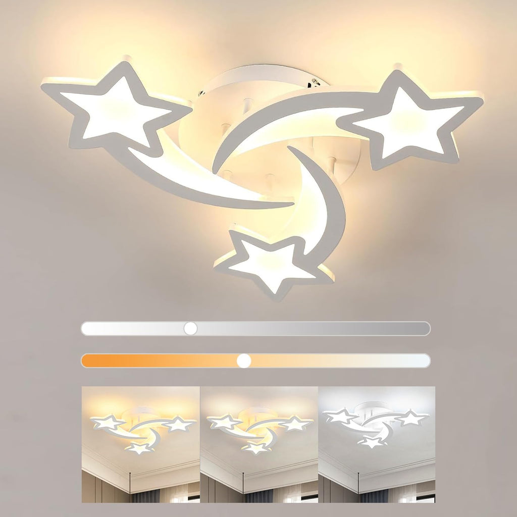 Ceiling Light - White Acrylic Frame, Tunable and Dimmable