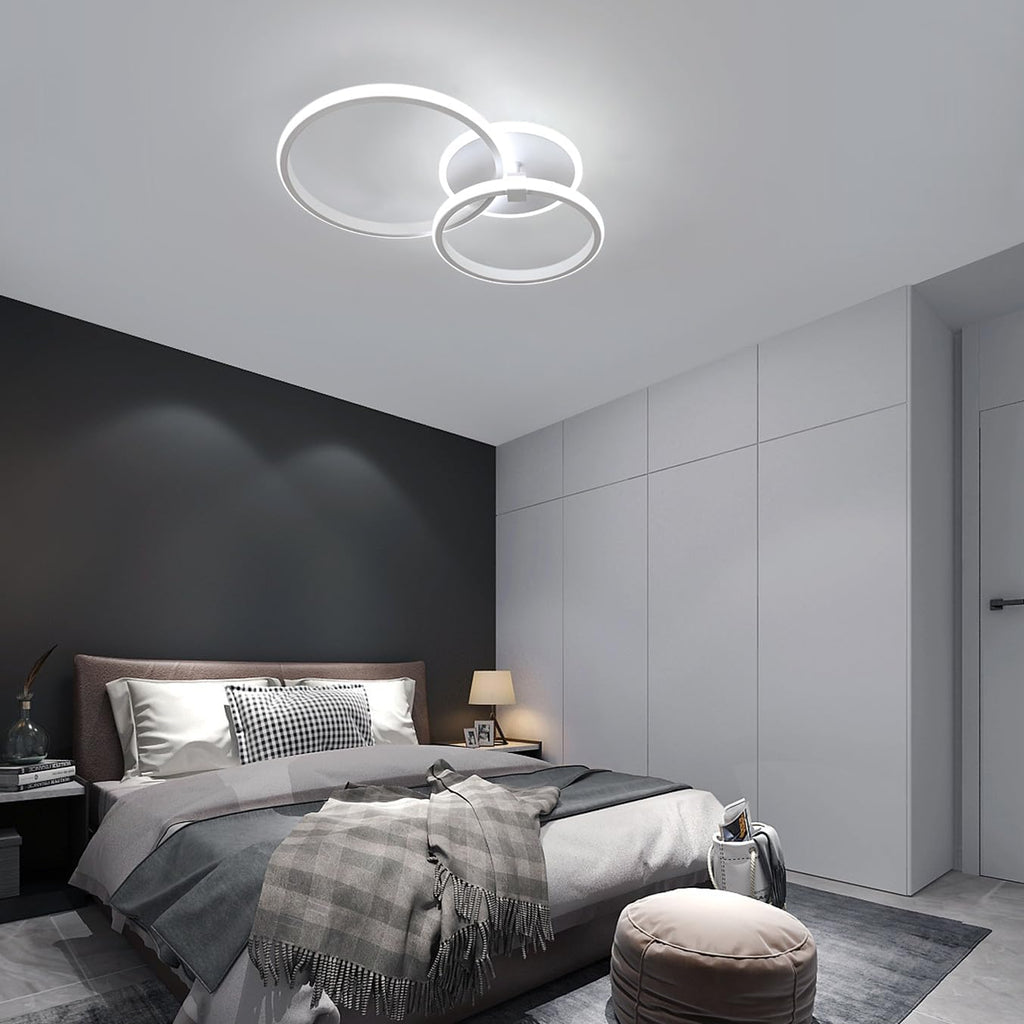 Ceiling Light - White Acrylic Frame, White Light