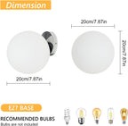Wall Light - Chrome Metal Frame