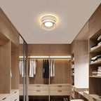 Ceiling Light - White Metal Frame, Warm Light