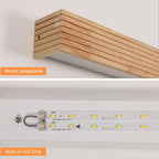 Wall Light - Wood Plastic Frame, Warm Light