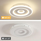 Plafoniera - Struttura in acrilico bianco, luce naturale