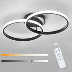 Ceiling Light - Black Aluminium Frame, Tunable and Dimmable