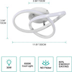 Comely LED Ceiling Light Modern Design Bedroom Ceiling Lamp, White, 30W 3300LM, Dia30cm, For Bedroom, Kitchen, Balcony, Corridor, Office, Hallway