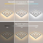 Ceiling Light - White Acrylic Frame, Tunable and Dimmable