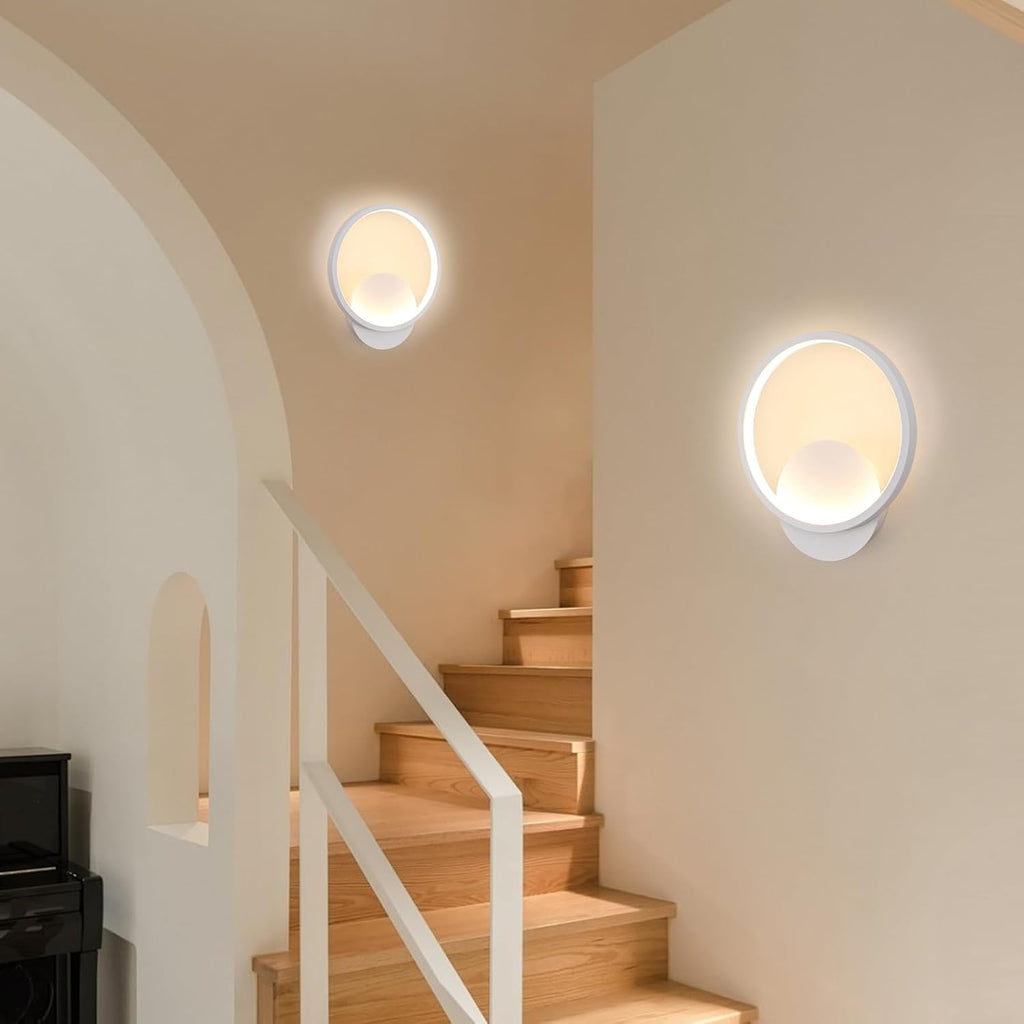 Wall Light - White Aluminium Frame, Warm Light