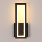 Wall Light - Black Acrylic Frame, Warm Light