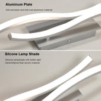 Wall Light - Silver Aluminium Frame, Tunable