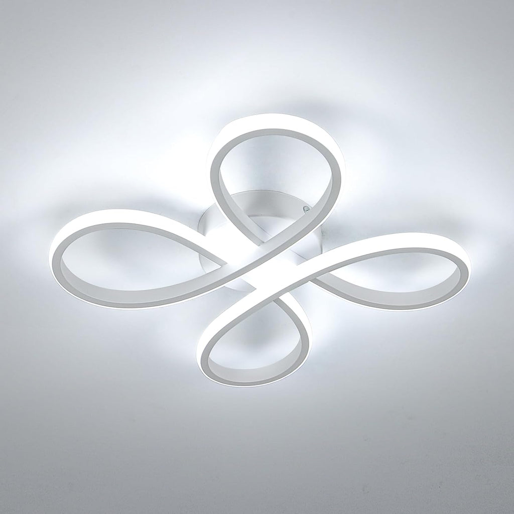 Comely Plafonnier LED Moderne, 30W 3400LM 30cm Lampe de Plafond, Luminaire Plafonnier LED pour Chambre salon, Salle à manger Cuisine, Lumière Blanche Froide 6500K, Blanc