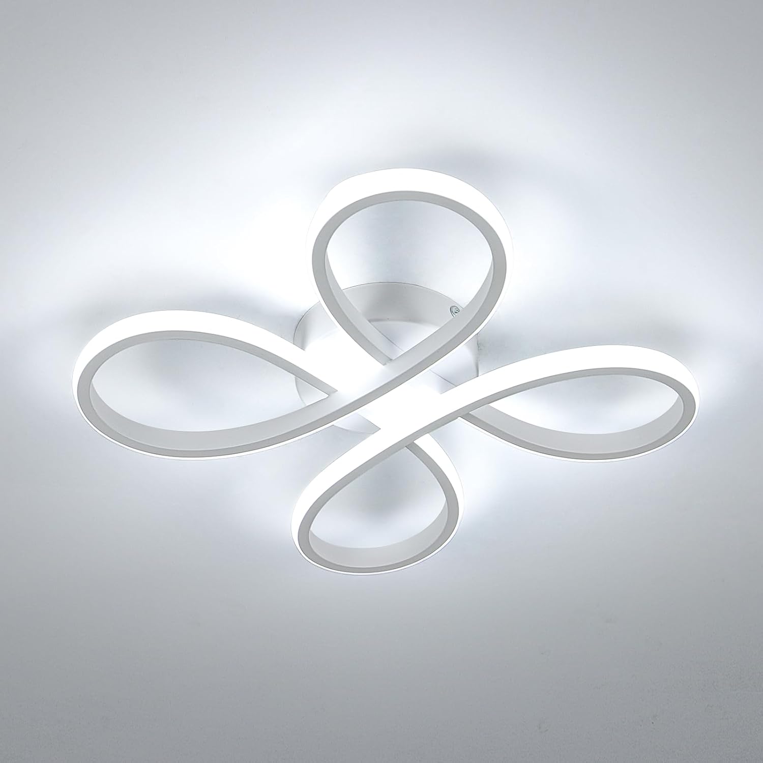 Comely Plafonnier LED Moderne, 30W 3400LM 30cm Lampe de Plafond, Luminaire Plafonnier LED pour Chambre salon, Salle à manger Cuisine, Lumière Blanche Froide 6500K, Blanc