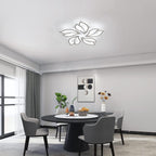 Comely Plafonnier LED Créatif Pétales Design, 65W Lampe de Plafond Acrylique, Moderne Blanc Luminaire Plafonnier LED pour Chambre Salon Salle à Manger Cuisine Couloir, Blanc Froid 6500K