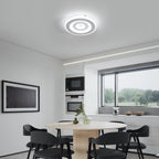Comely Plafonnier LED Rond Moderne, 28W 28cm Lampe de Plafond LED, Blanc Luminaire Plafonnier Intérieur pour Chambre à Coucher, Salon, Couloir, Lumière Blanche Froide 6500K