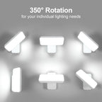 Wall Light - White Aluminium Frame, White Light