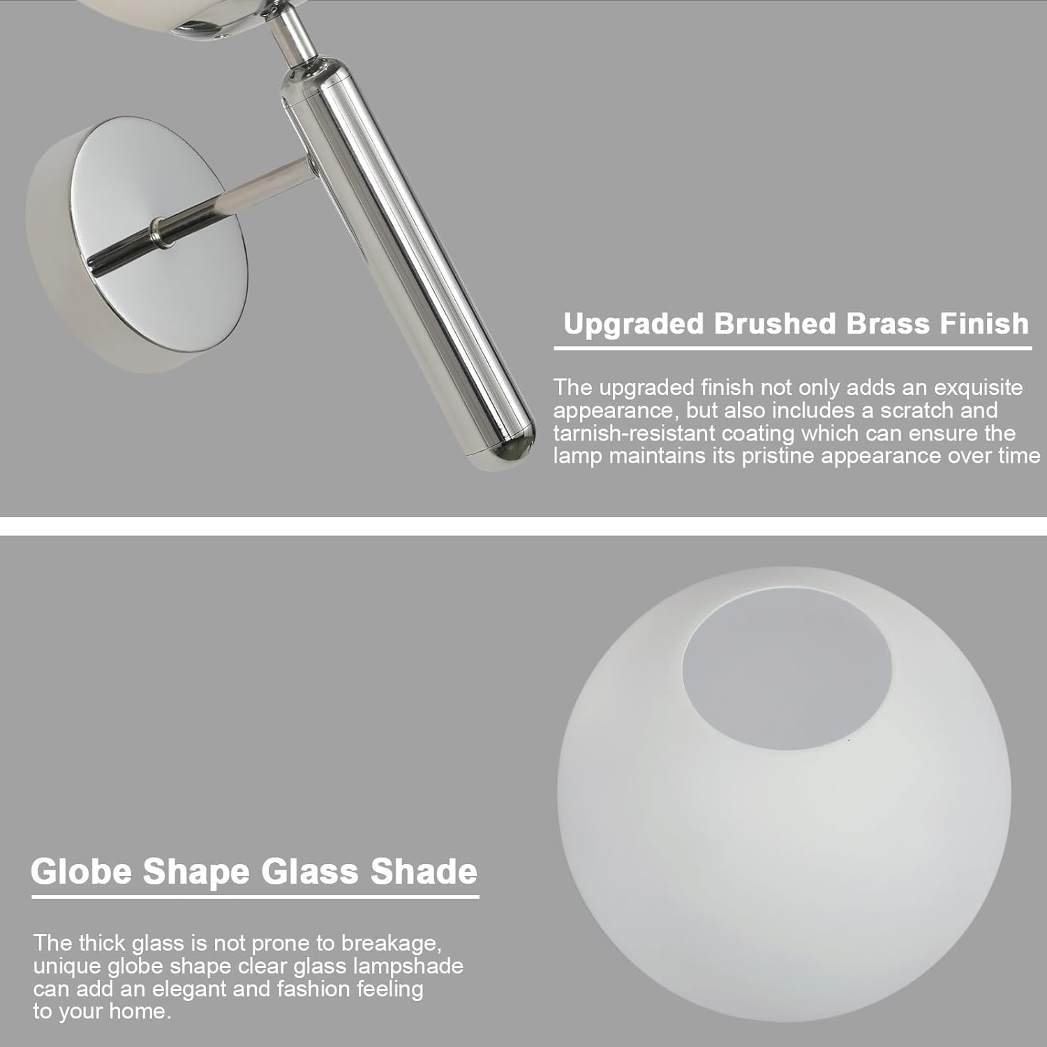 Wall Light - Chrome Glass Frame
