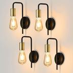 Wall Light - Black Metal Frame