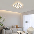 Comely Plafonnier LED Carré Moderne, 36W 28cm Lampe de Plafond LED, Blanc Luminaire Plafonnier Intérieur pour Chambre à Coucher, Salon, Couloir, Lumière Naturelle 4500K