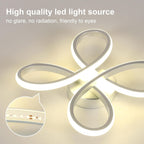 Comely Plafonnier LED Moderne, 30W Lampe de Plafond, Luminaire Plafonnier LED pour Chambre salon, Salle à manger Cuisine, Lumière Neutre 4500K, Argent