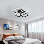 Comely Plafonnier LED Rectangulaire, 60W 6750LM Luminaire Plafonnier LED, Moderne LED Lampe de Plafond Aluminium pour Salon Chambre Cuisine Couloir (Noir)