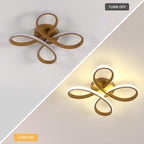 Comely Plafonnier LED Moderne, 30W 3375LM 30cm Lampe de Plafond, Luminaire Plafonnier LED pour Chambre salon, Salle à manger Cuisine, Lumière Neutre 4500K, Or