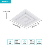 Ceiling Light - White Acrylic Frame, Tunable and Dimmable