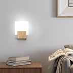 Wall Light - Wood Glass Frame