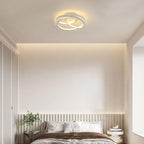 Ceiling Light - White Aluminium Frame, Warm Light