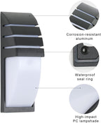Wall Light - Black Aluminium Frame, White Light