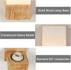 Wall Light - Wood Glass Frame