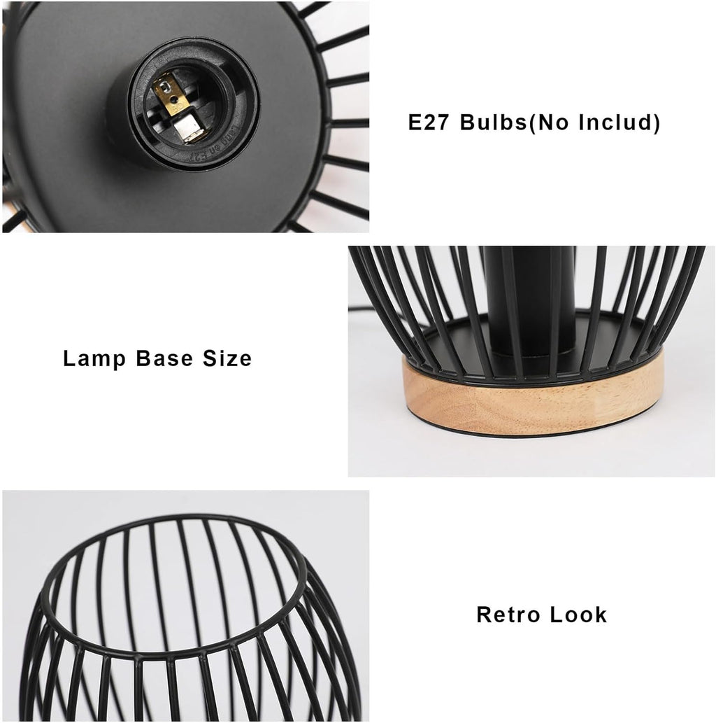 Table Lamps - Black Metal Frame