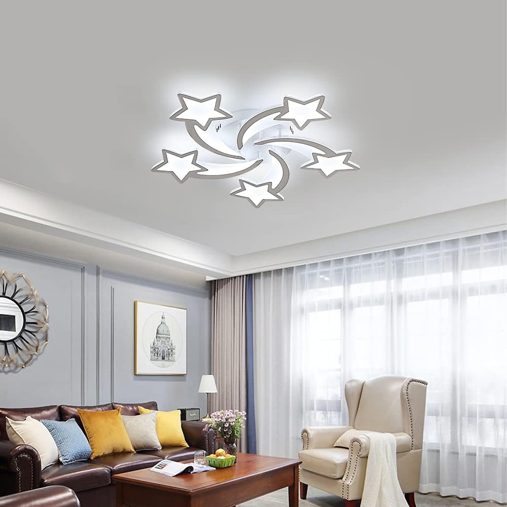 Ceiling Light - White Acrylic Frame, White Light