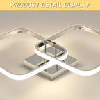Ceiling Light - Chrome Aluminium Frame, Natural Light