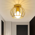 Ceiling Light - Gold Metal Frame