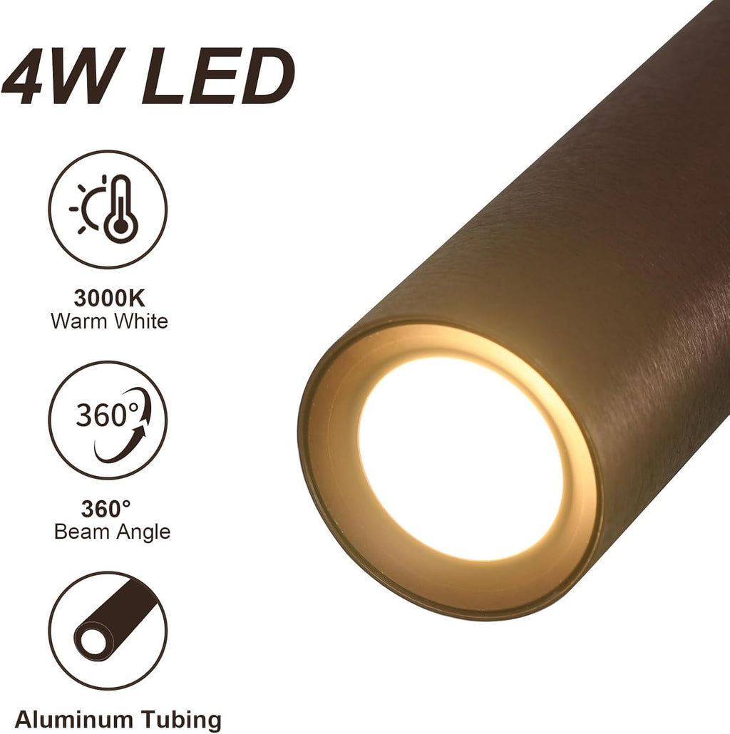 Wall Light - Black Metal Frame, Warm Light