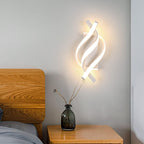 Applique da parete - Telaio in alluminio bianco, Luce calda