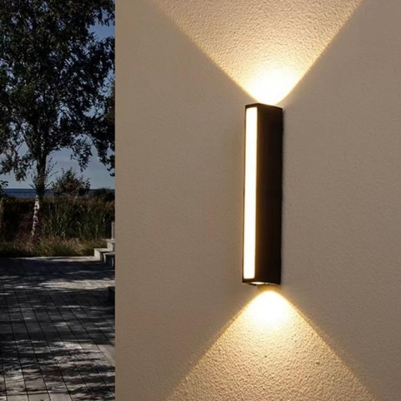Wall Light - Black Aluminium Frame, Warm Light