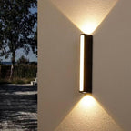 Wall Light - Black Aluminium Frame, Warm Light